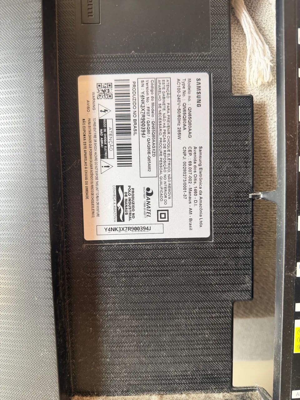Vendo TV SAMSUNG 65 Danificada  - Foto 4