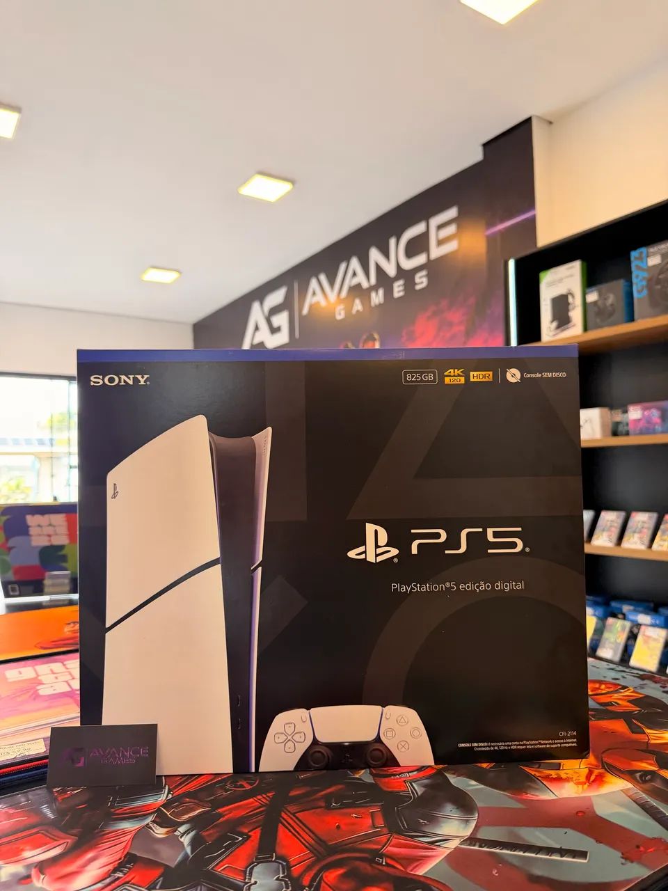 Ps5 slim sem leitor digital + brinde