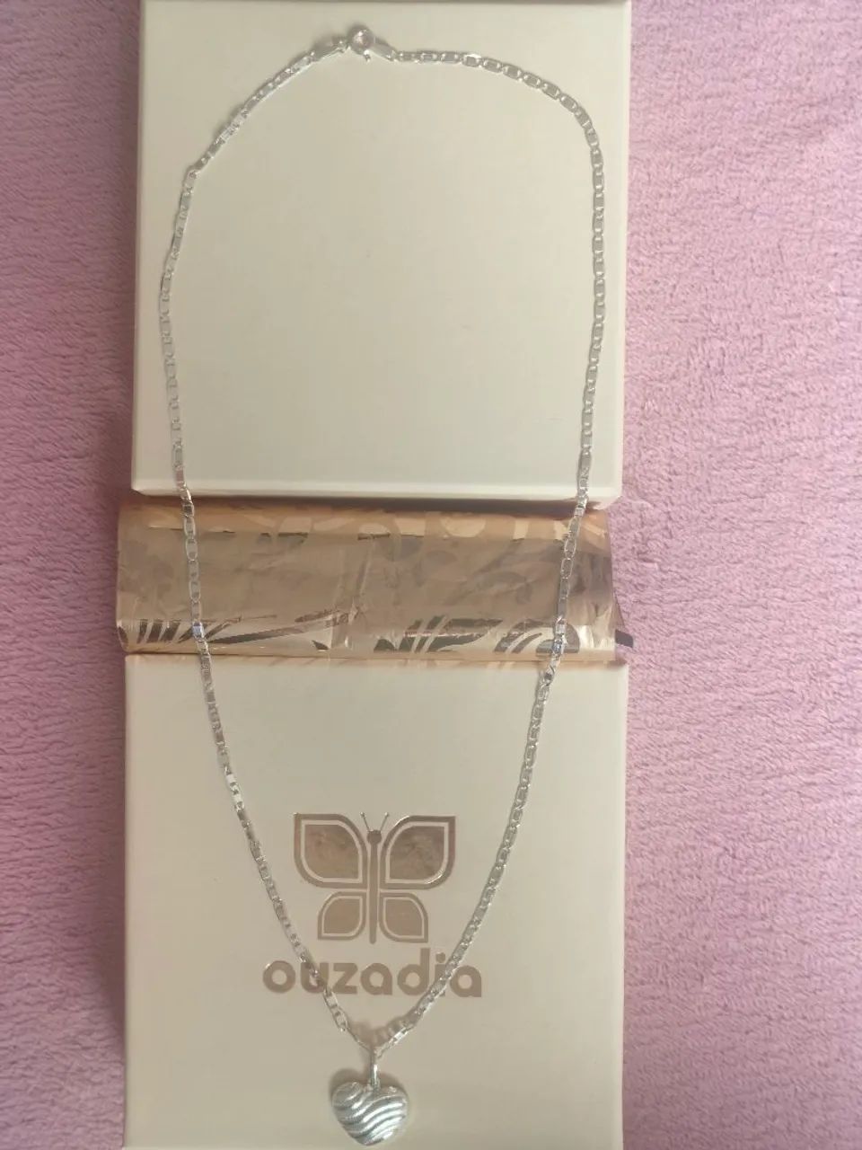 Cordão + pingente de Prata feminino 50cm  - Foto 4
