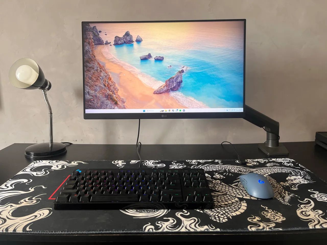 Setup Gamer Completo (Menos de 1 Ano) - RX 7600 + R5 5600 + LG 144Hz + Logitech G PRO