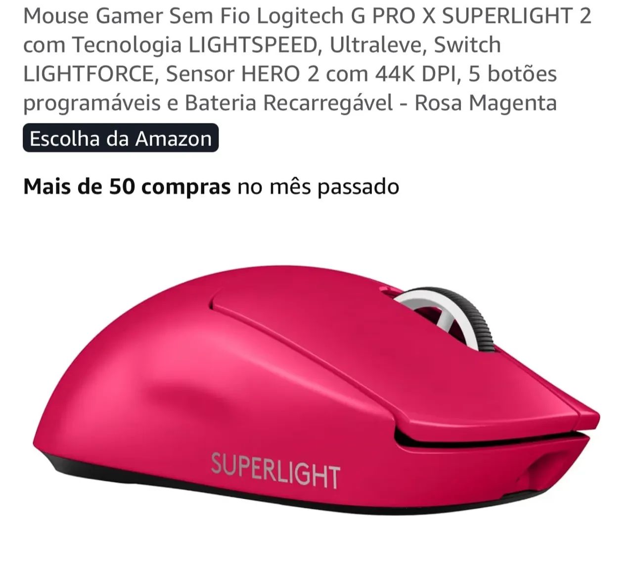 MOUSE G PRO SUPERLIGHT 2 - Foto 3