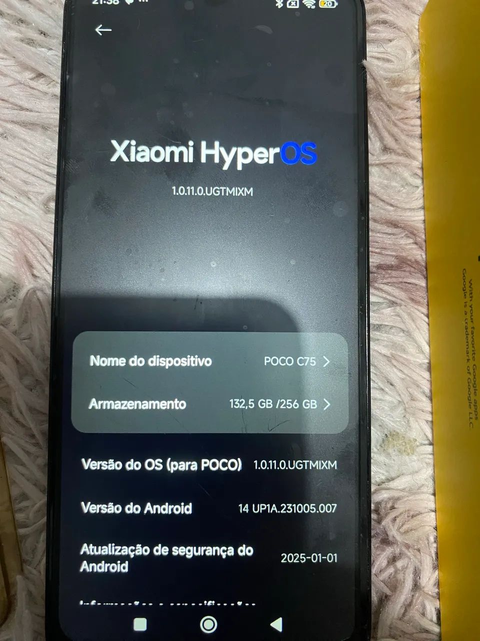 ? POCO C75 256GB | 8GB RAM | R$ 600 - Foto 3