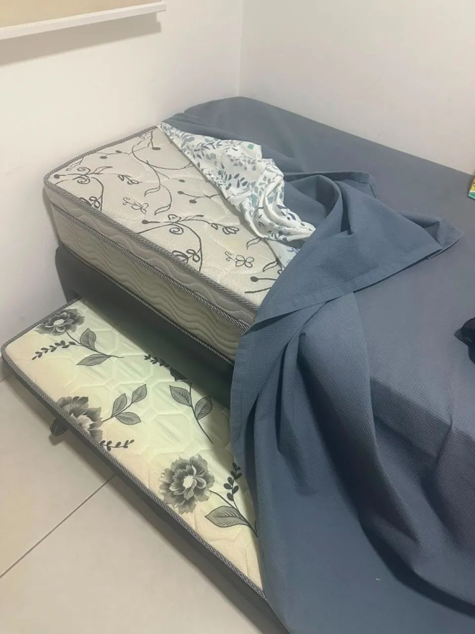 cama de solteiro com cama embaixo ortobom. - Foto 3