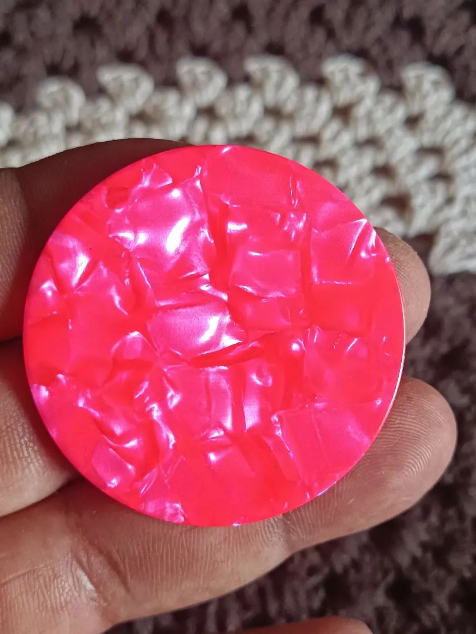 Palheta flexível rosa futebol de botão  - Foto 2
