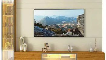 Painel Soberano 230 Tv Até 85 Polegadas Ripado com Led e Vidro Reflecta _ pronta entrega  - Foto 4