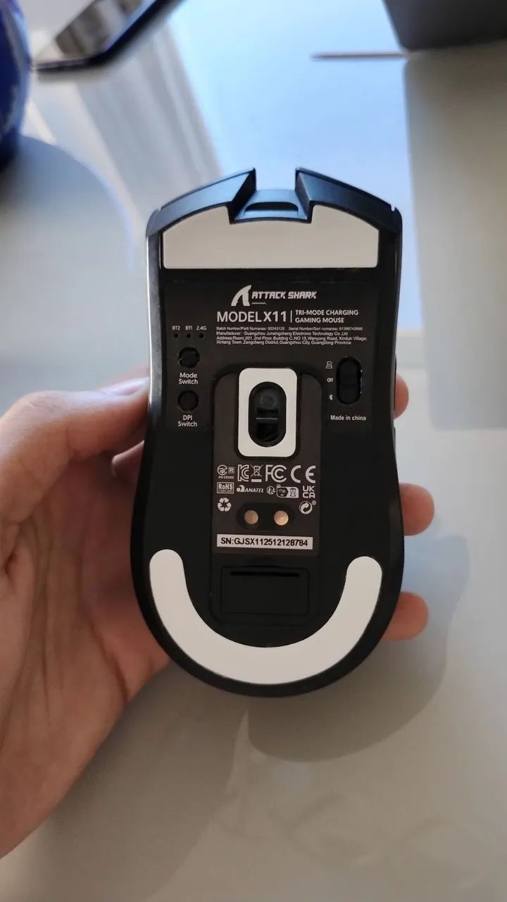 mouse attack shark x11 com base de carregamento - Foto 3