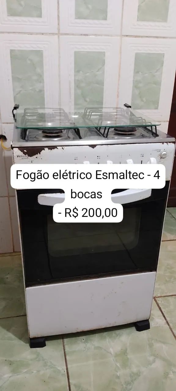 Fogão 4 bocas Esmaltec elétrico 