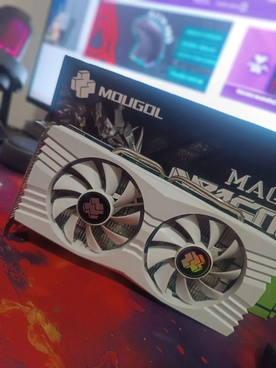 Placa de vídeo RX580 8GB - Branca- Mougol - Foto 2