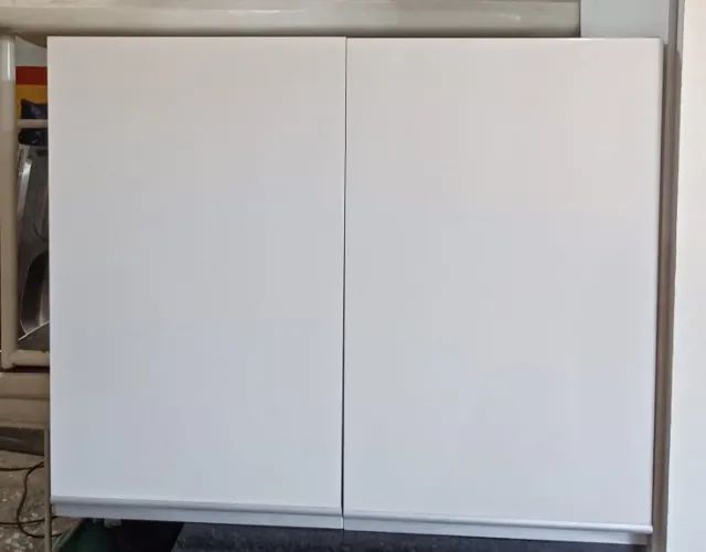 Armário aéreo de mdf, com 2 portas, branco.