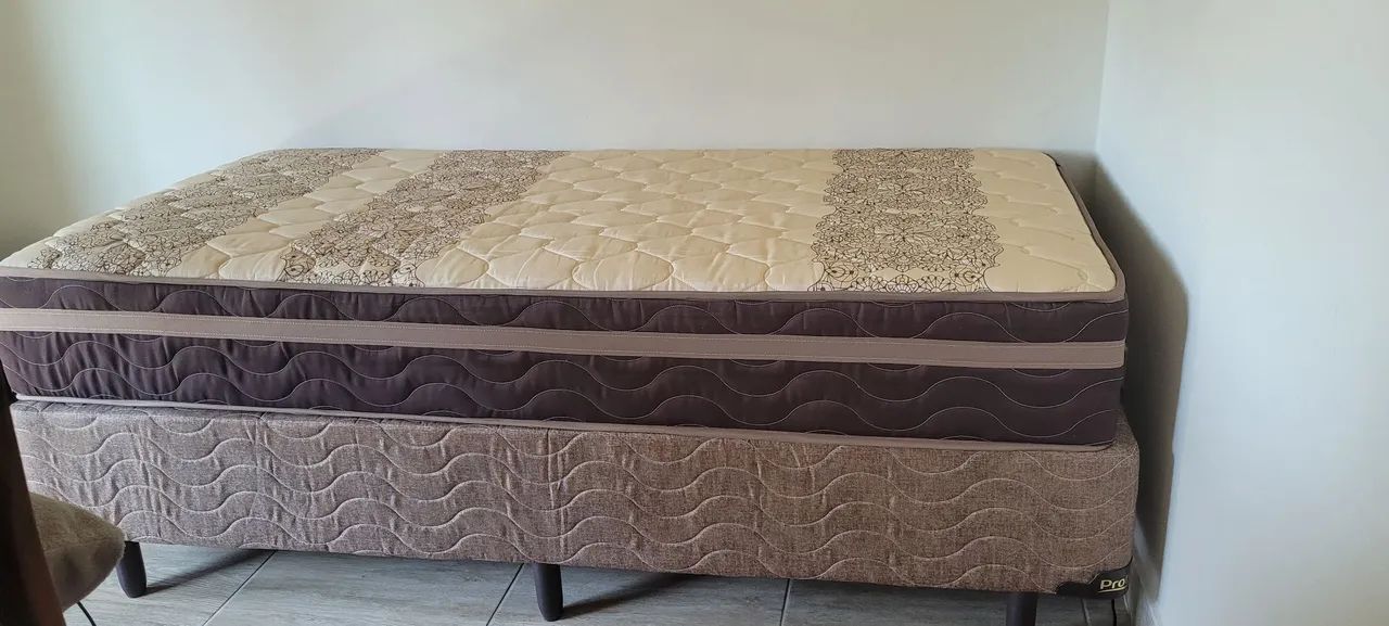 CAMA BOX DE SOLTEIRO COMPLETA NOVA