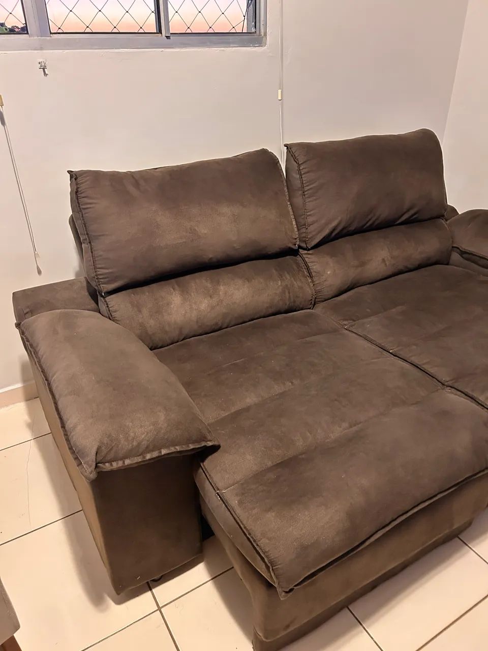 Sofá retrátil com molas ensacadas - Foto 4