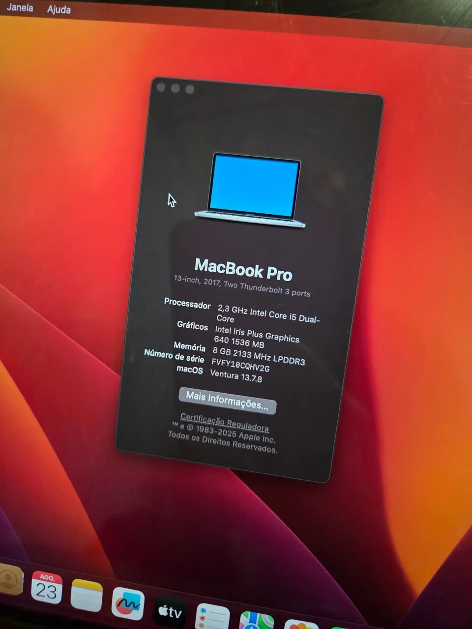 Mac book pro 13 - Tela nova recém trocada - Foto 3