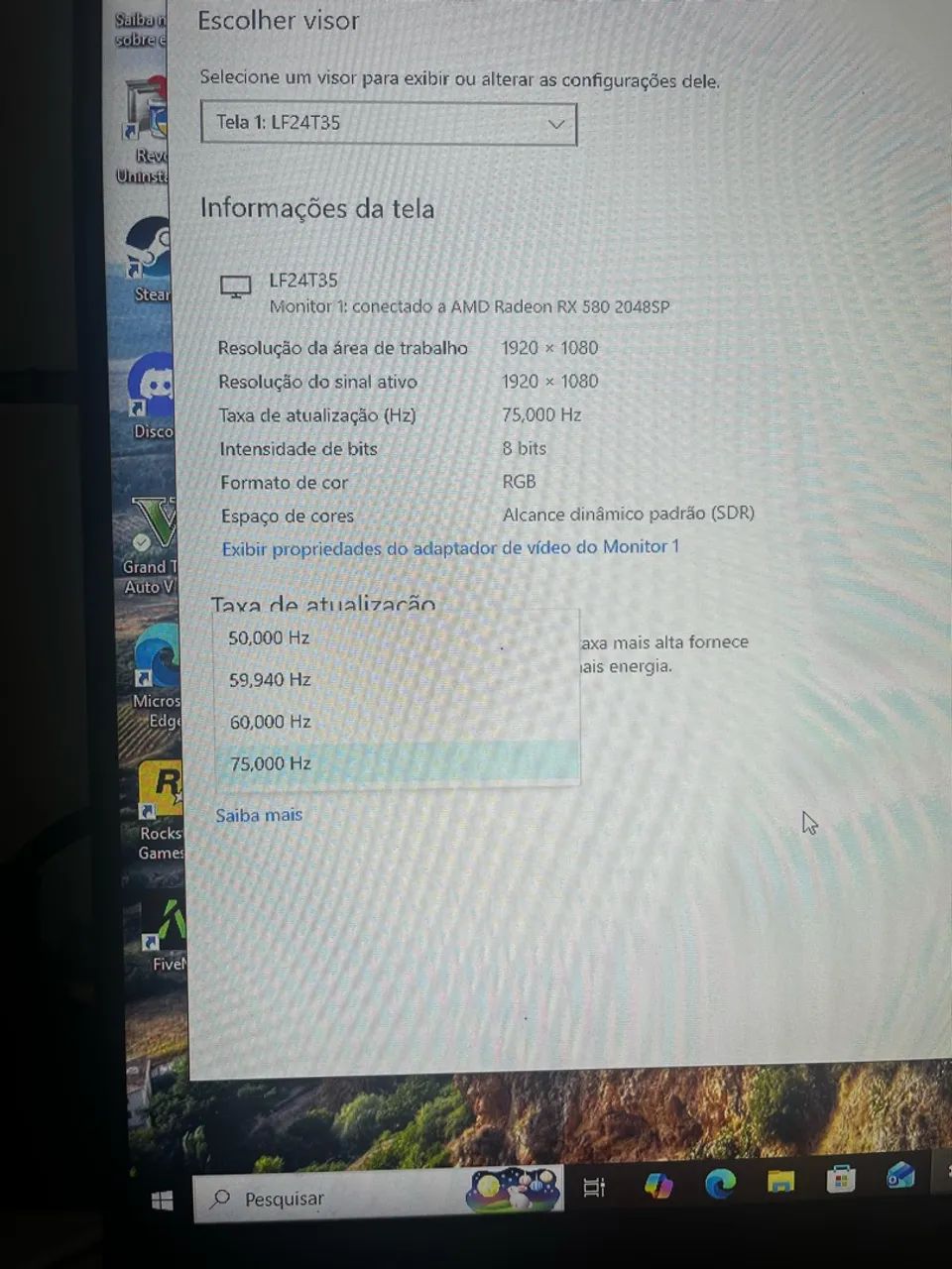 Monitor Samsung 24 polegadas 75 hz - Foto 3