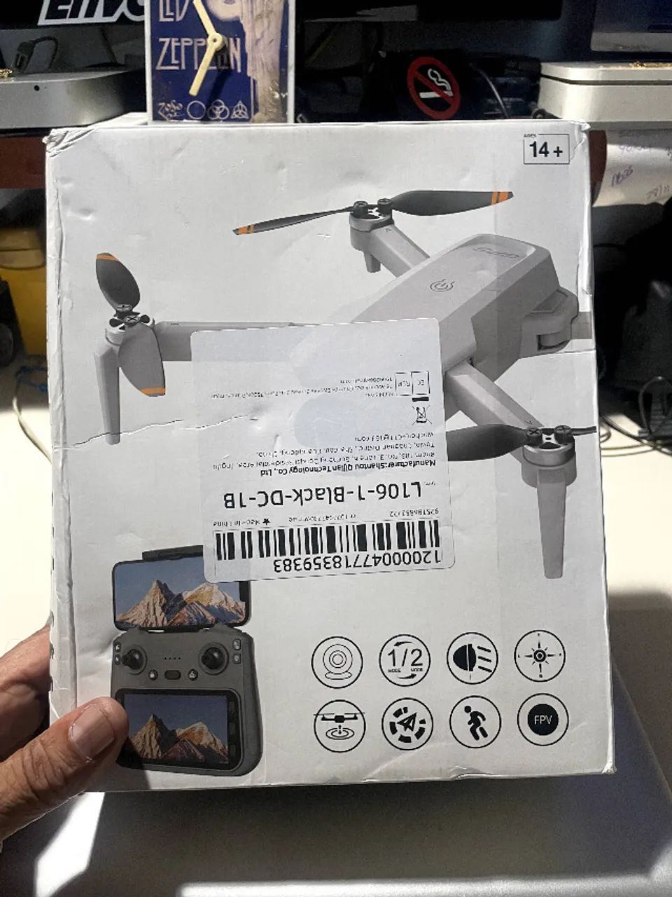 DRONE L106 1 MAX GPS  Motor Brushless Sensor De Obstaculo + Bag - Foto 4