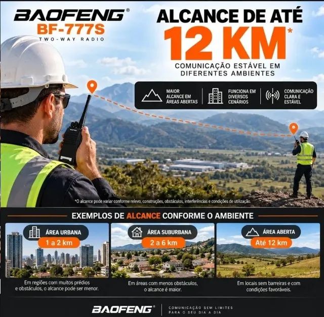 Par de Walk Talk Baofeng ORIGINAL  - Foto 3