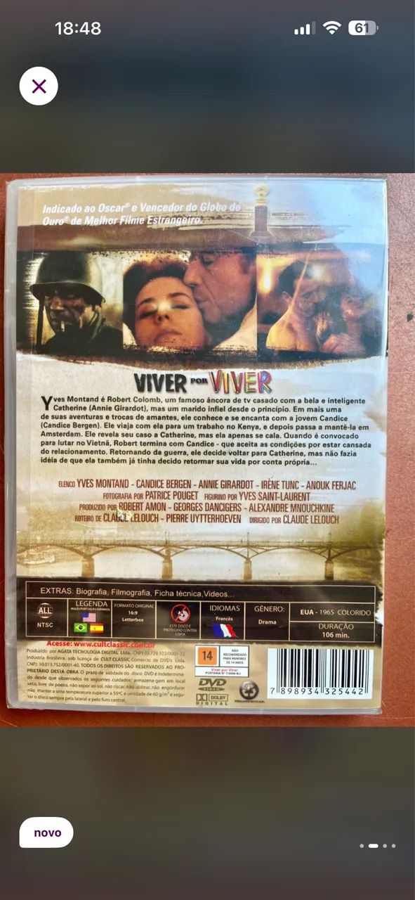 DVD cult Viver por Viver lacrado - Foto 2
