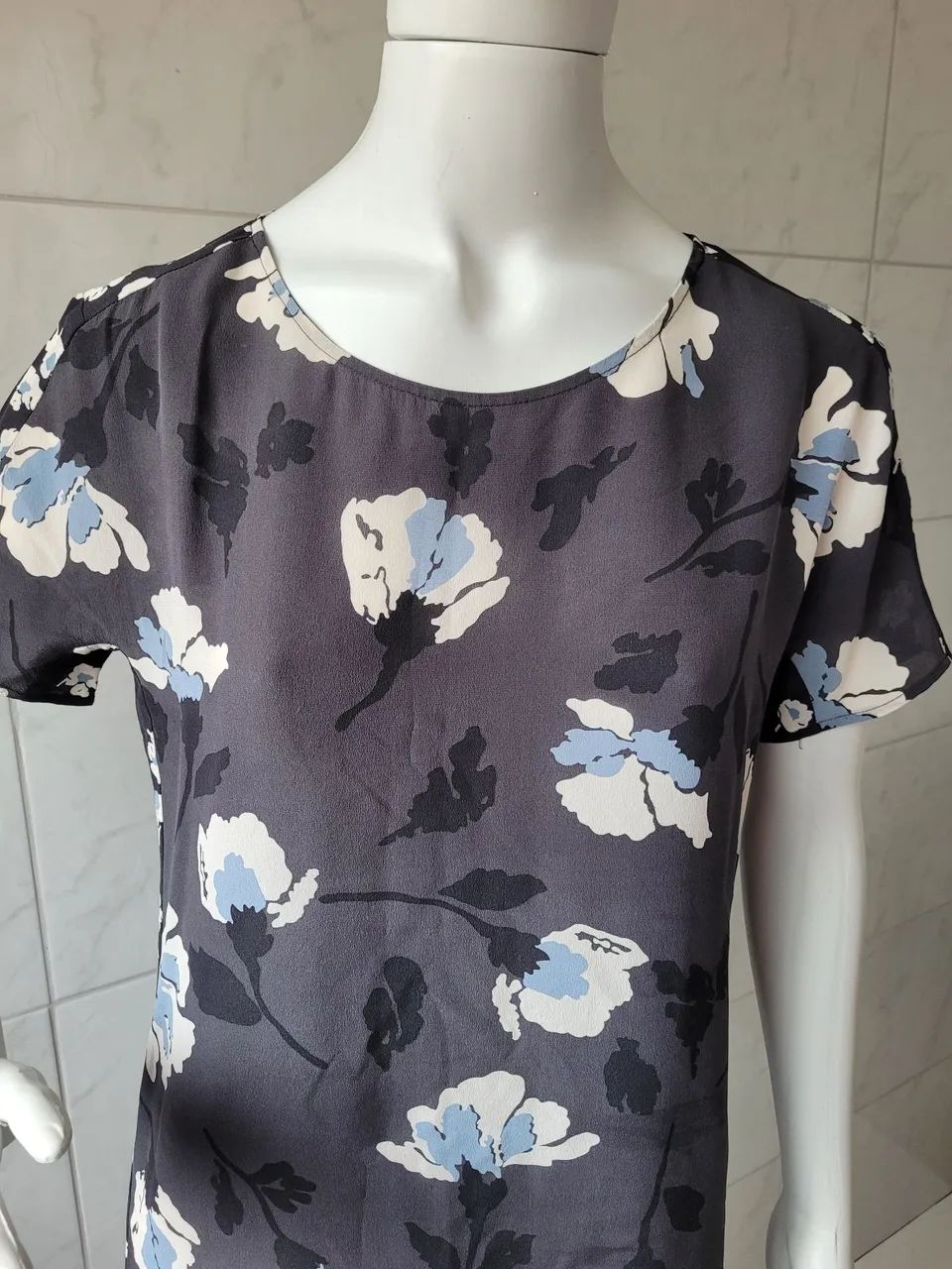 Vestido estampado 100%seda. - Foto 4