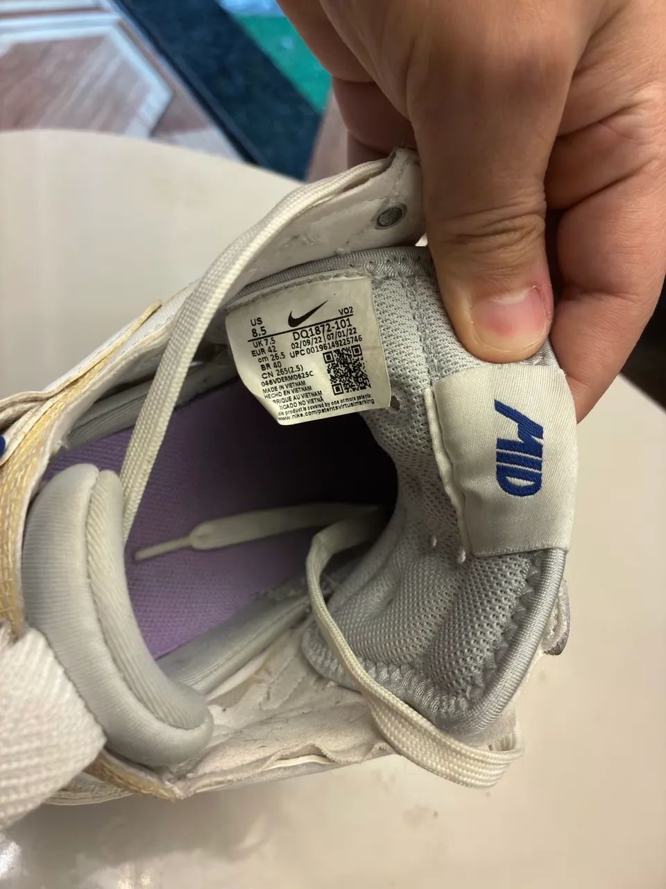Vendo Nike Air Force 1 Mid React Summit White Original (usado) 40/41 - Foto 4