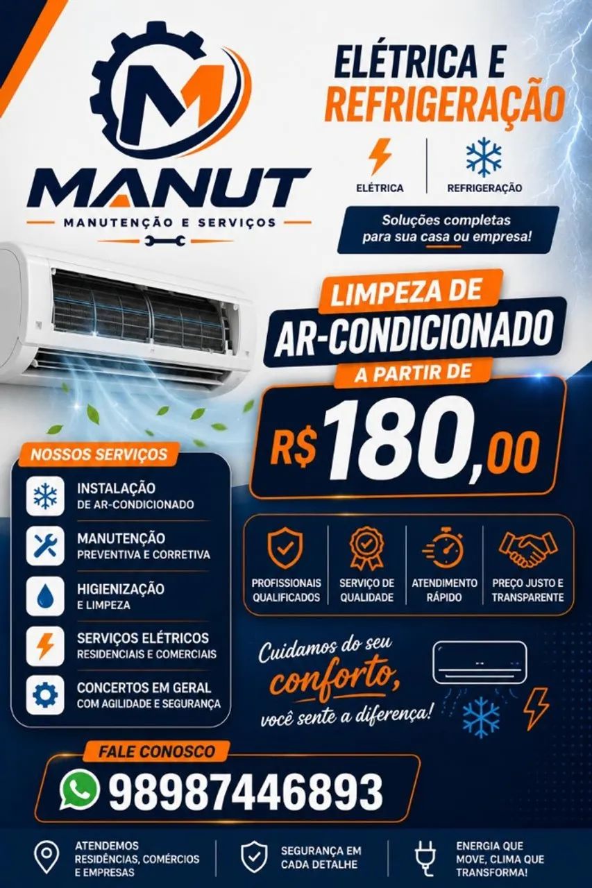 Ar condicionado instalação e manutenção 