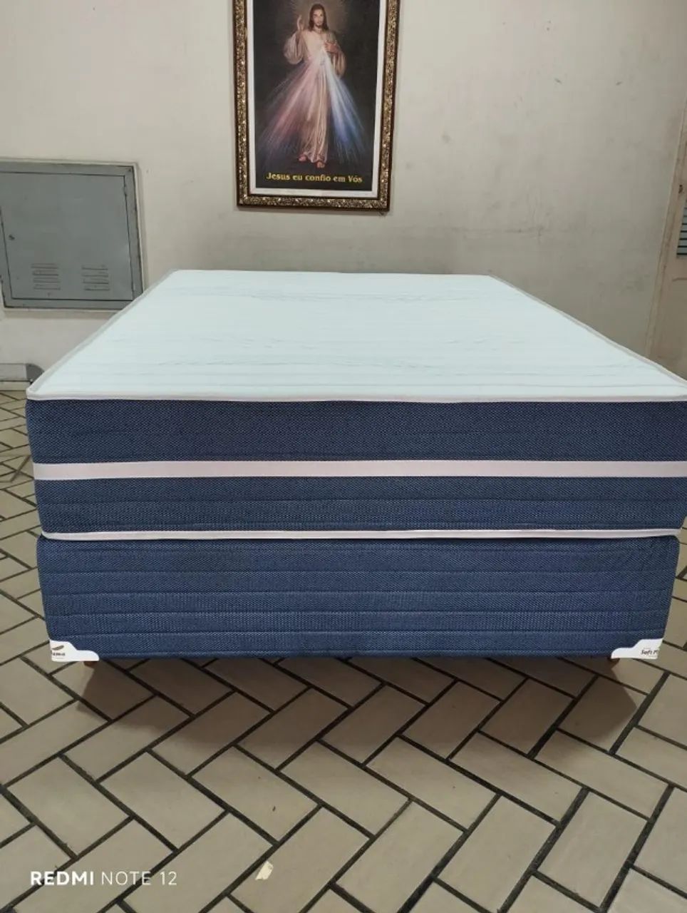 Cama Casal com Colchão e Base Individual com Molas Ensacadas Individualmente Saint Germain