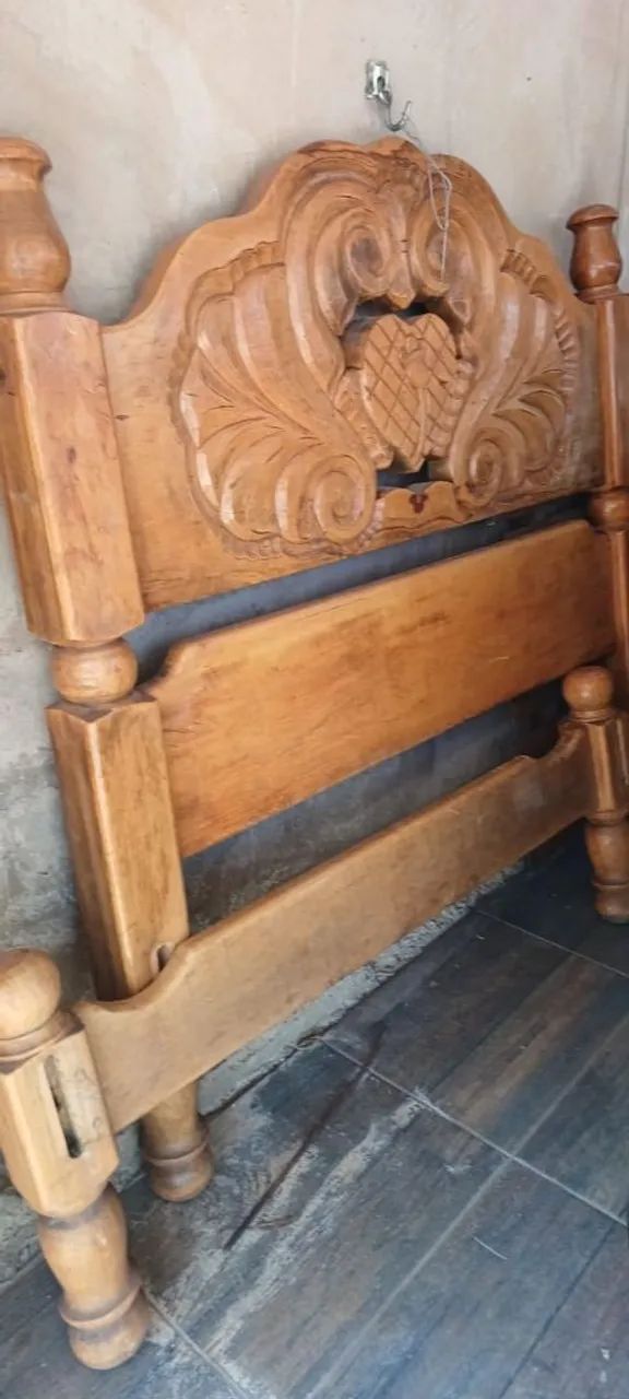 Cama casal madeira maciça  - Foto 2