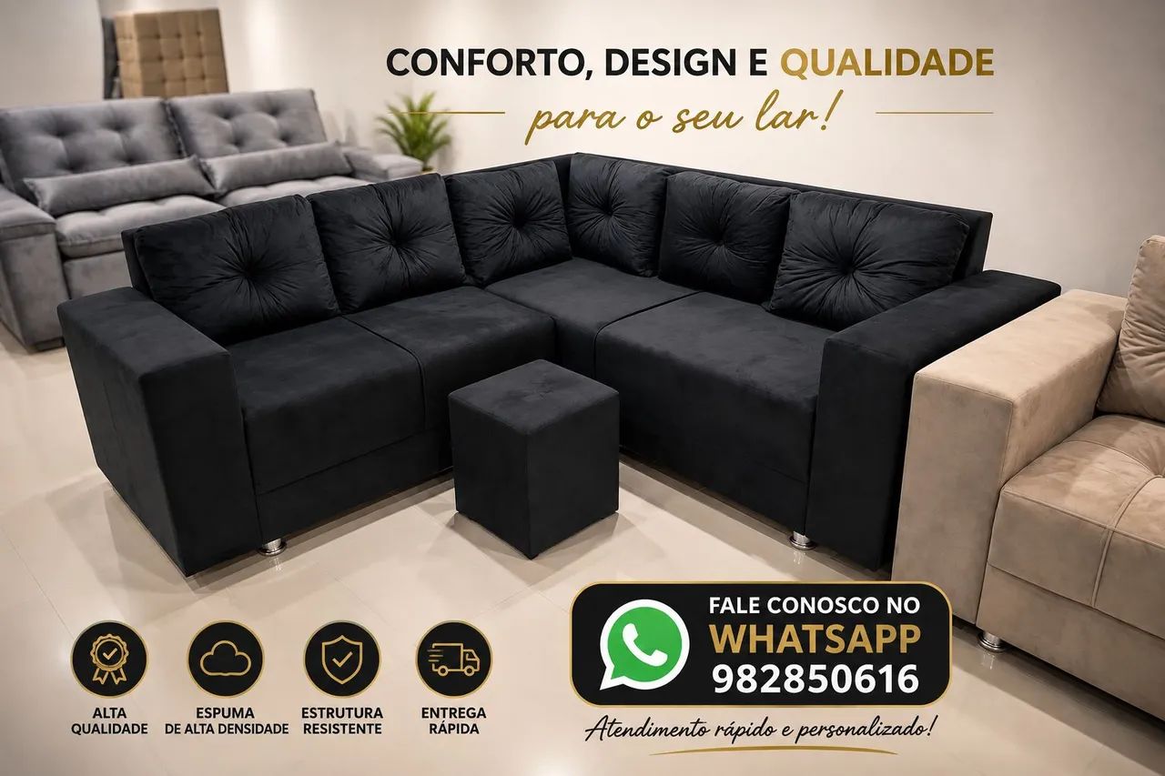 SOFÁ SOFÁ EM  L FAZEMOS ENTREGA 