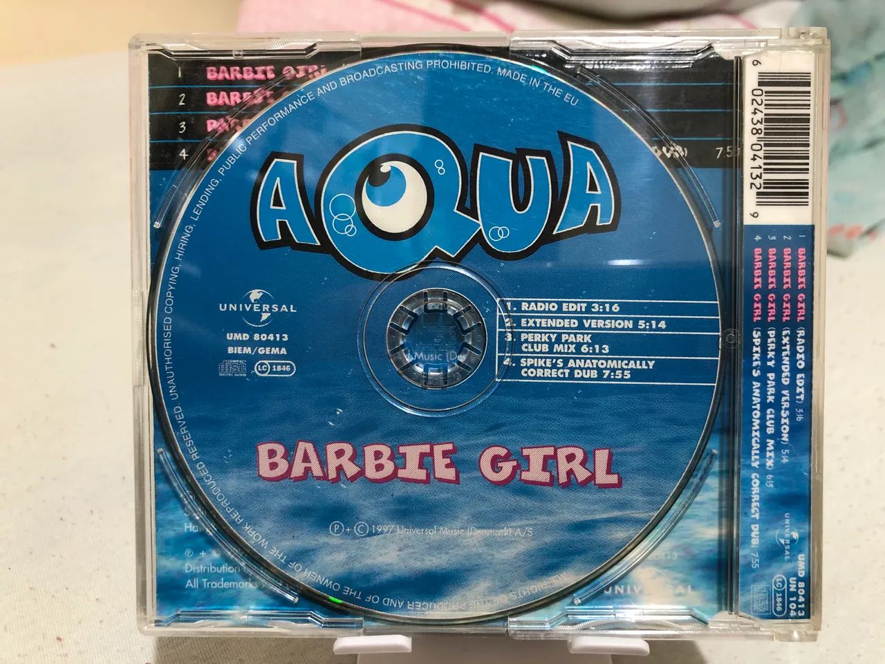 CD SINGLE AQUA BARBIE GIRL REMIXES - Foto 2