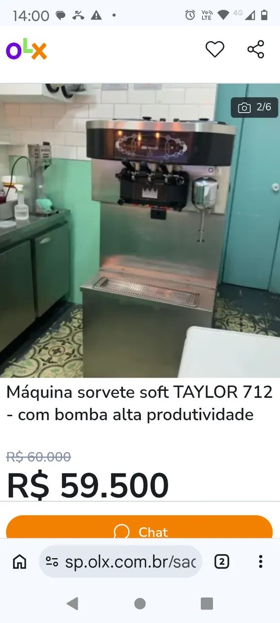 Vendo máquina Taylor 712