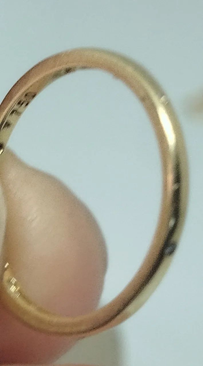 Aliança vivara, ouro 18k e diamantes, aro 14,5 - Foto 3