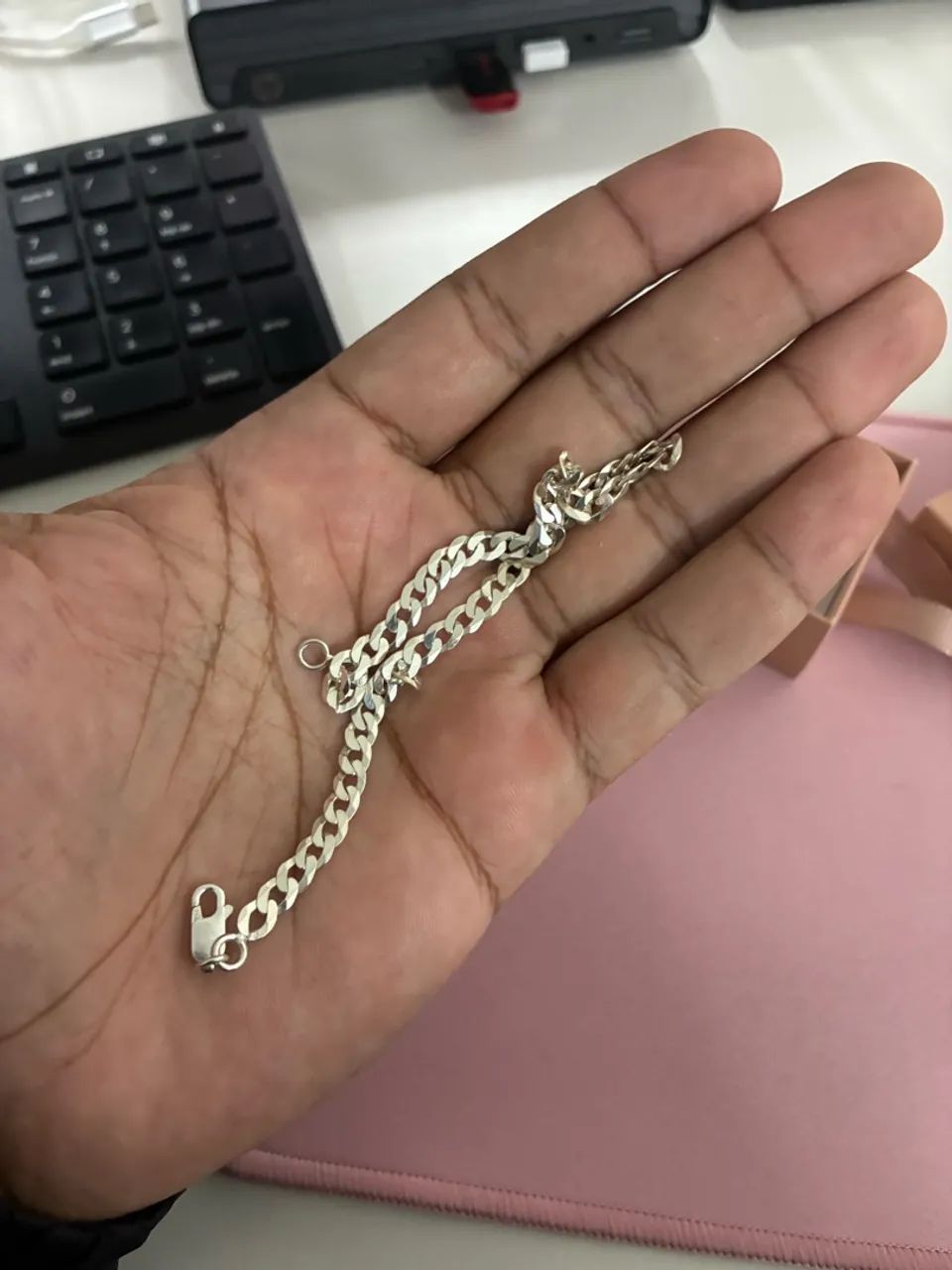 Pulseira de Prata 22cm - Foto 3