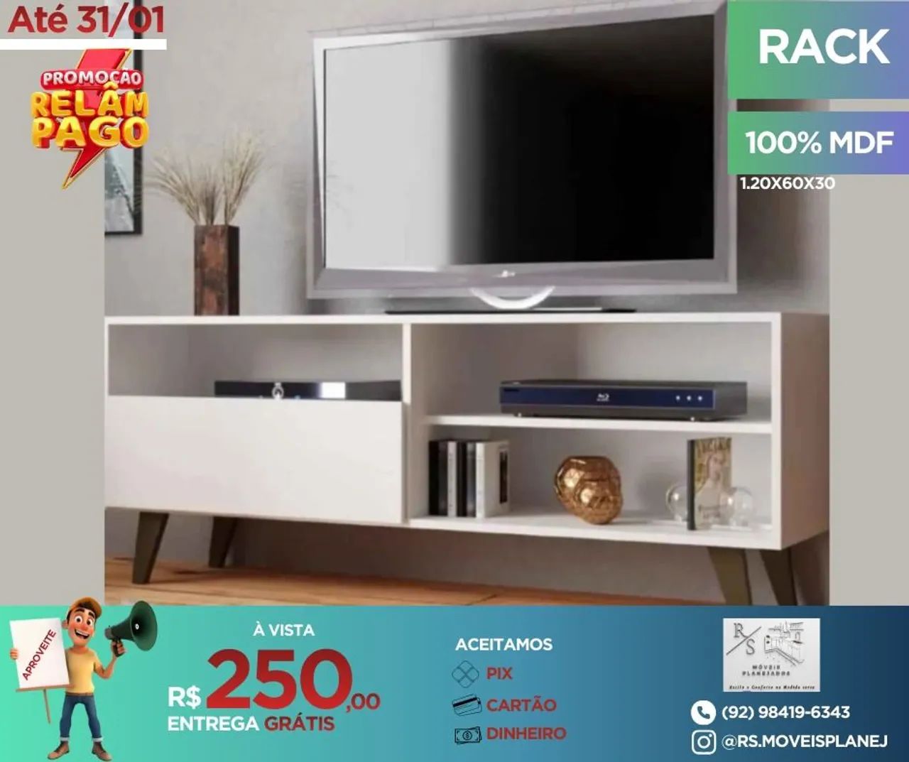 PROMOÇÃO DE RACK DE TV  - Foto 4
