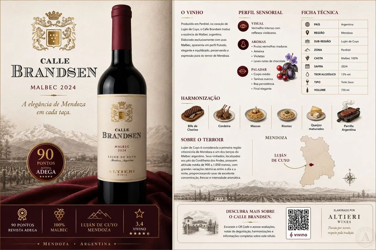 Vinho Brandsen Malbec - Foto 2