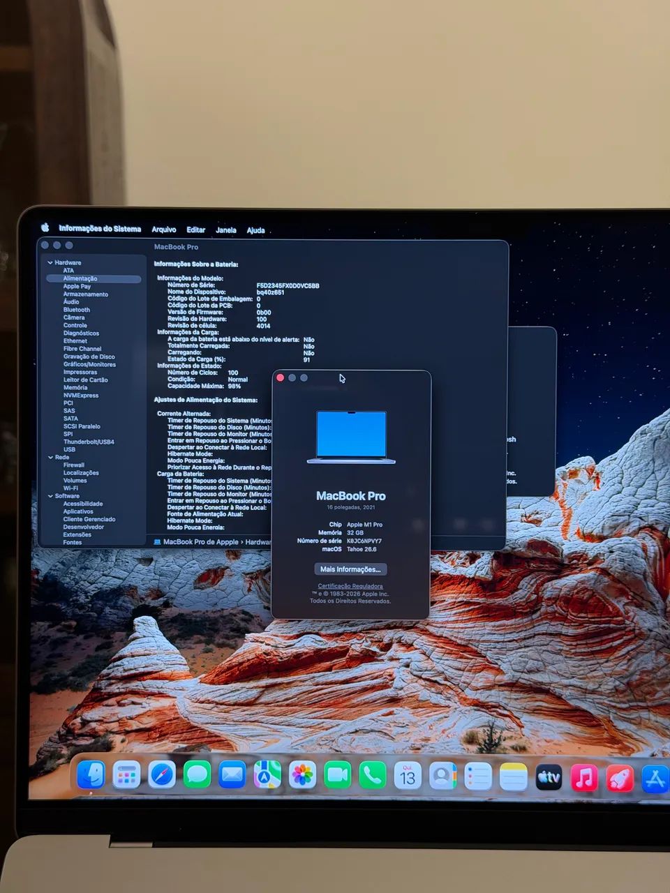 MacBook Pro 16 M1 Pro | 32GB | 1TB SSD | Bateria 98% - Foto 5