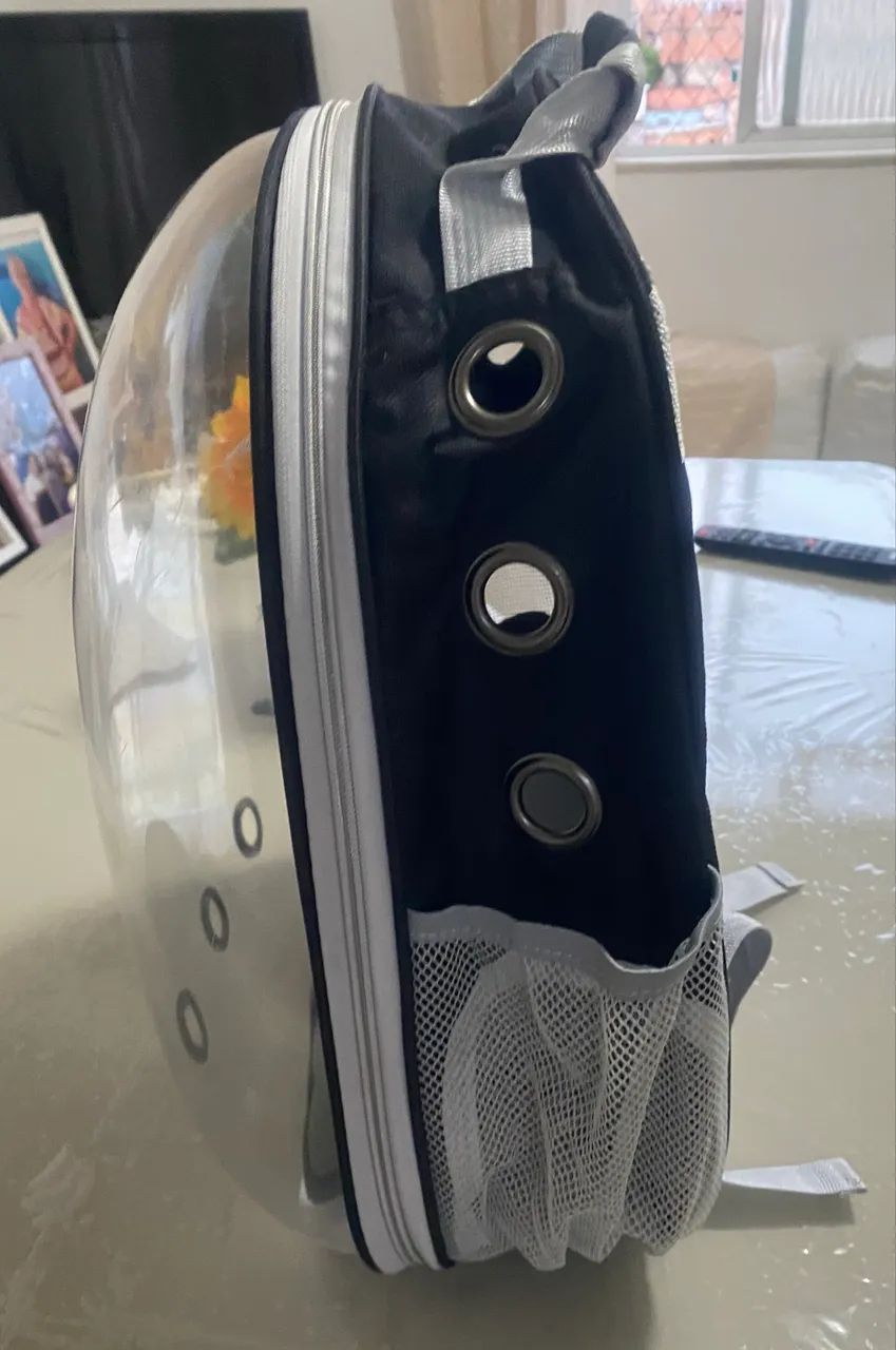Mochila Bolsa Pet Visão Panorâmica Astronauta Color Gato Ou Cachorro - Foto 5