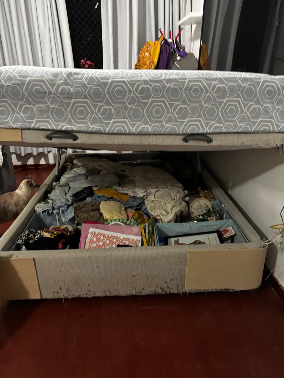 Cama box  Euro casal com baú  - Foto 4