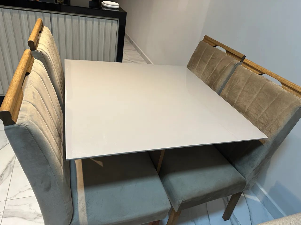 Mesa quadrada de vidro  - Foto 2