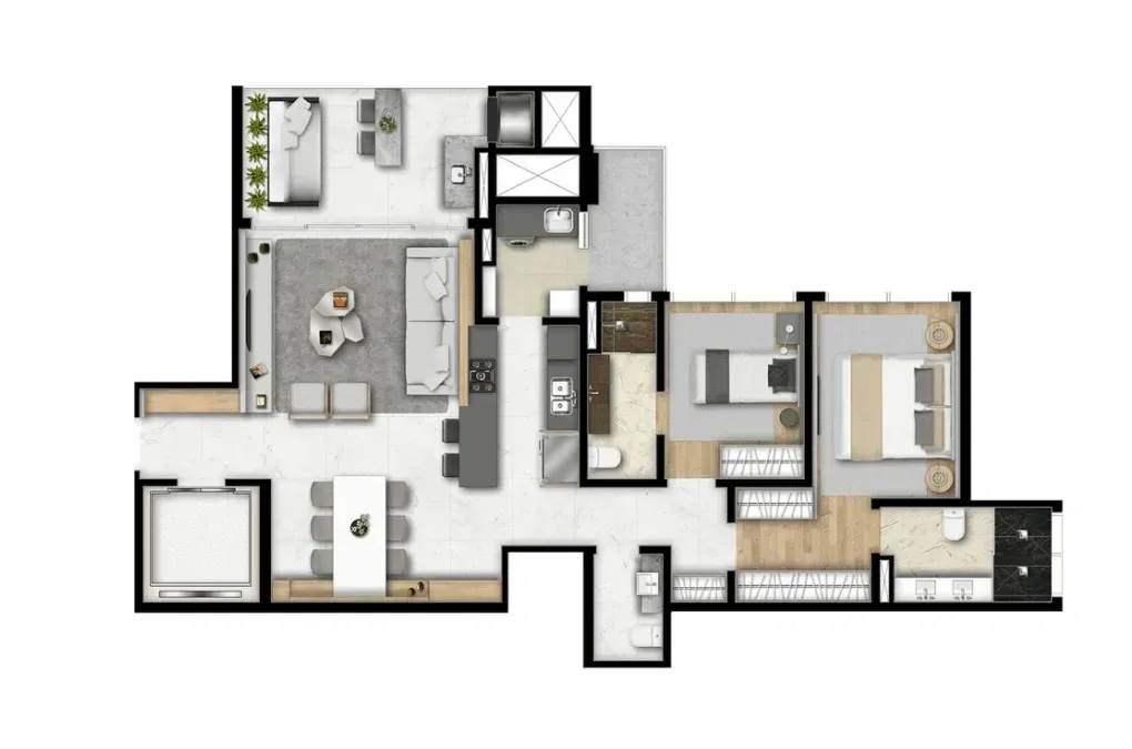 PLANTA 125m²