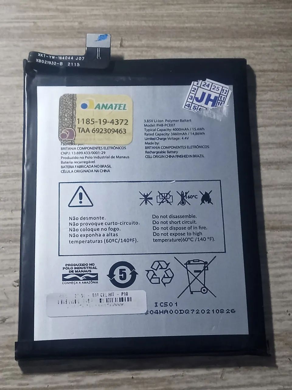 Bateria celular Tectoy on tlp38D1 - Foto 2