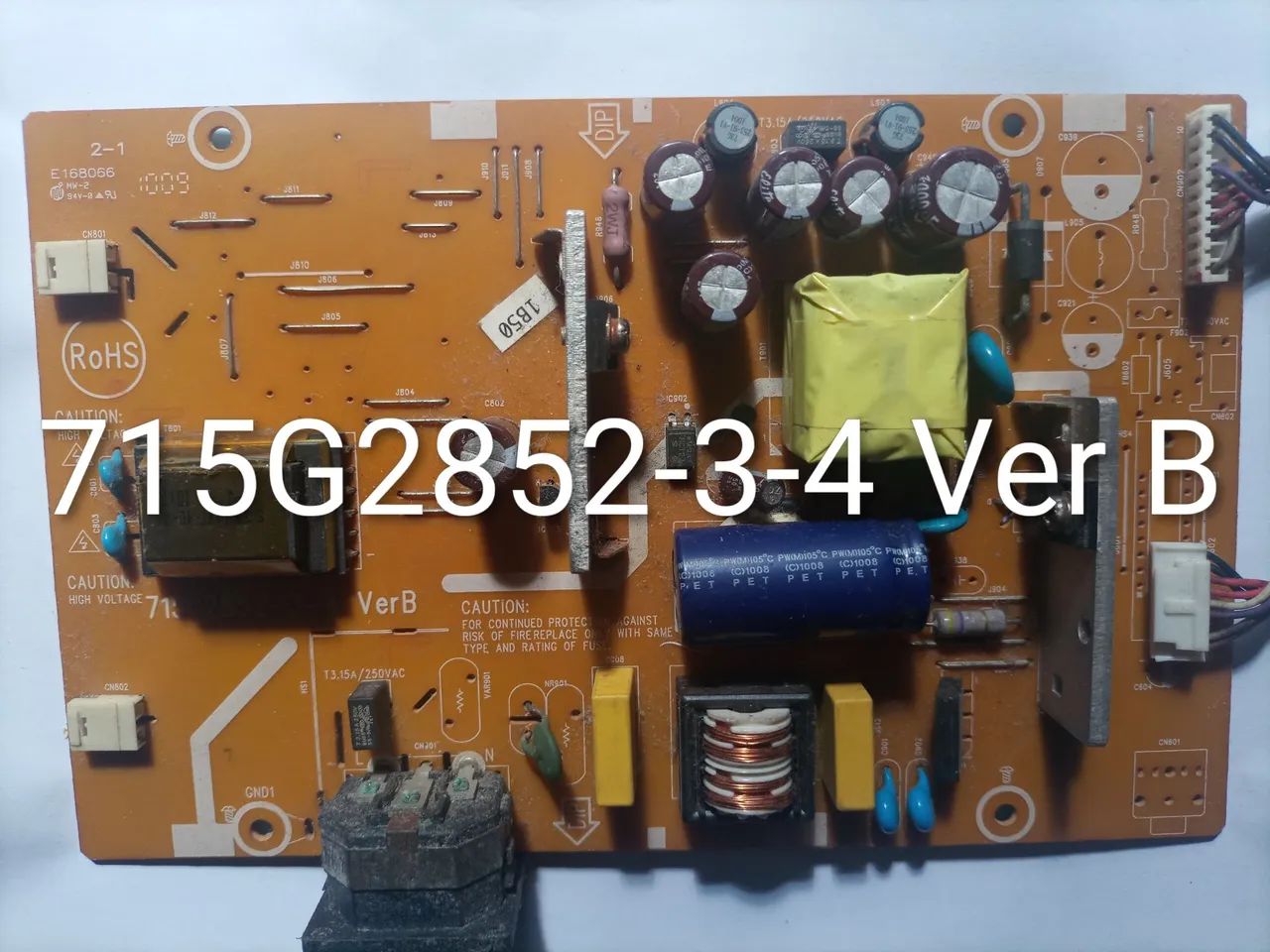 Placa Fonte para "Retirada de Componentes ou Conserto"