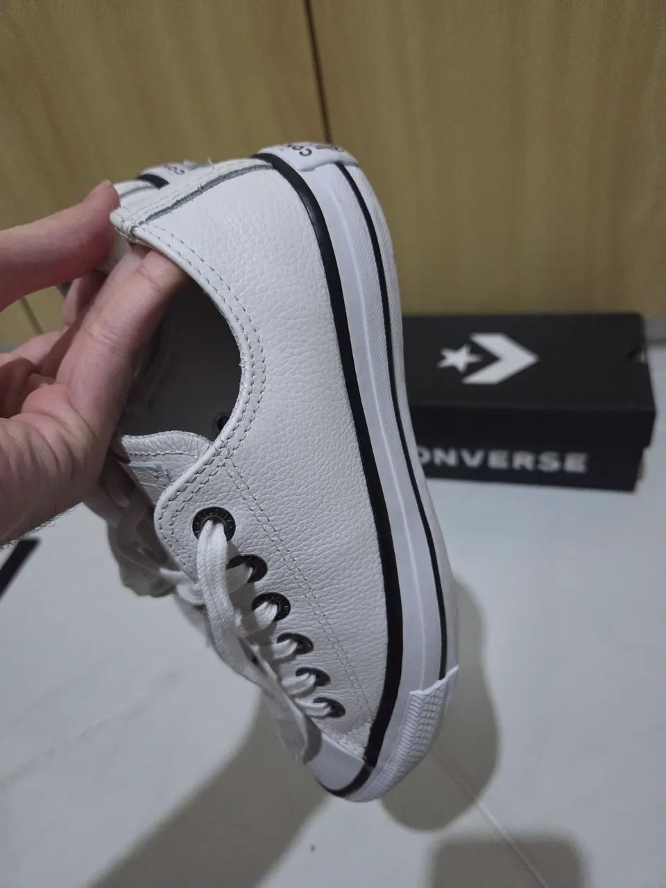 All star Branco Couro 35 - Foto 3