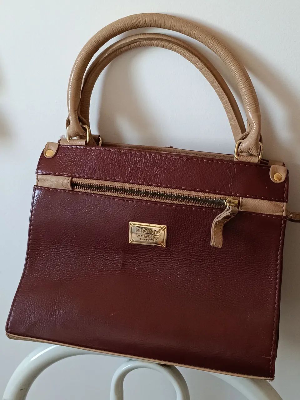 Bolsa de couro Lê Postiche .