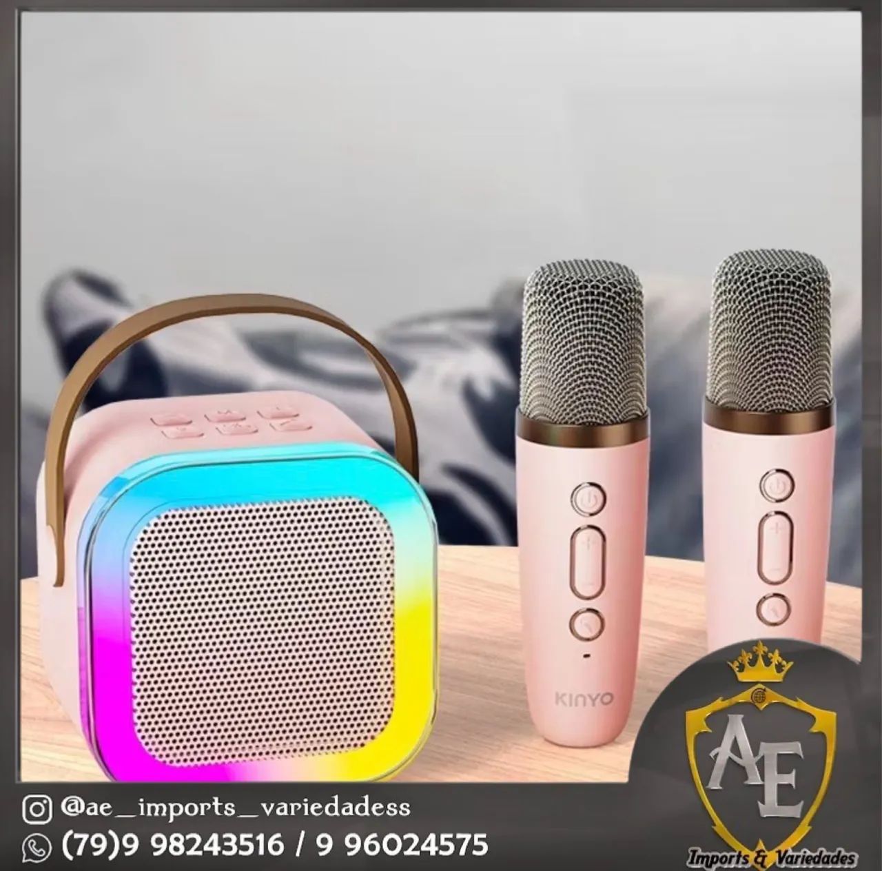 Caxinha de som infantil com karaokê 