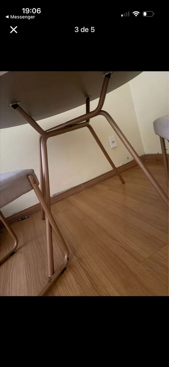Mesa com 3 cadeiras - Foto 3