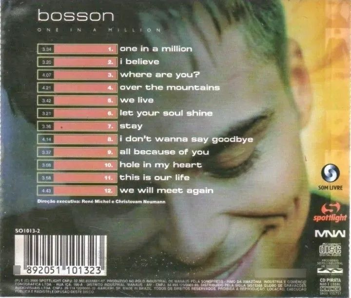 Cd Bosson, One In A Million.  - Foto 3