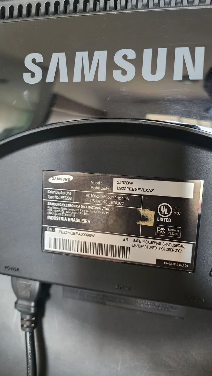 Monitor Samsung SyncMaster 22?  - Foto 3