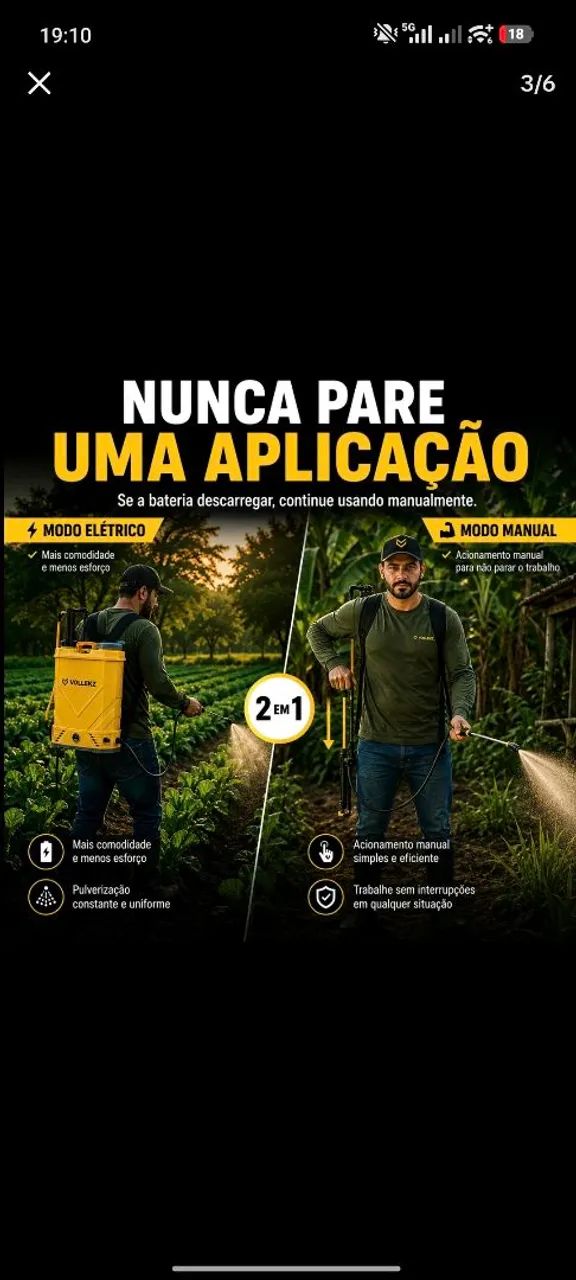 Pulverizador eletrico e manual  - Foto 4