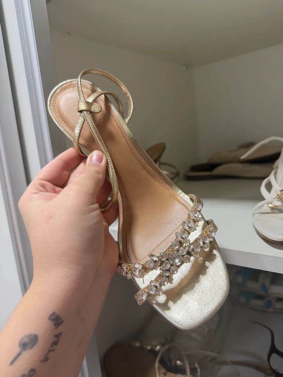 Sandália salto Arezzo  - Foto 5