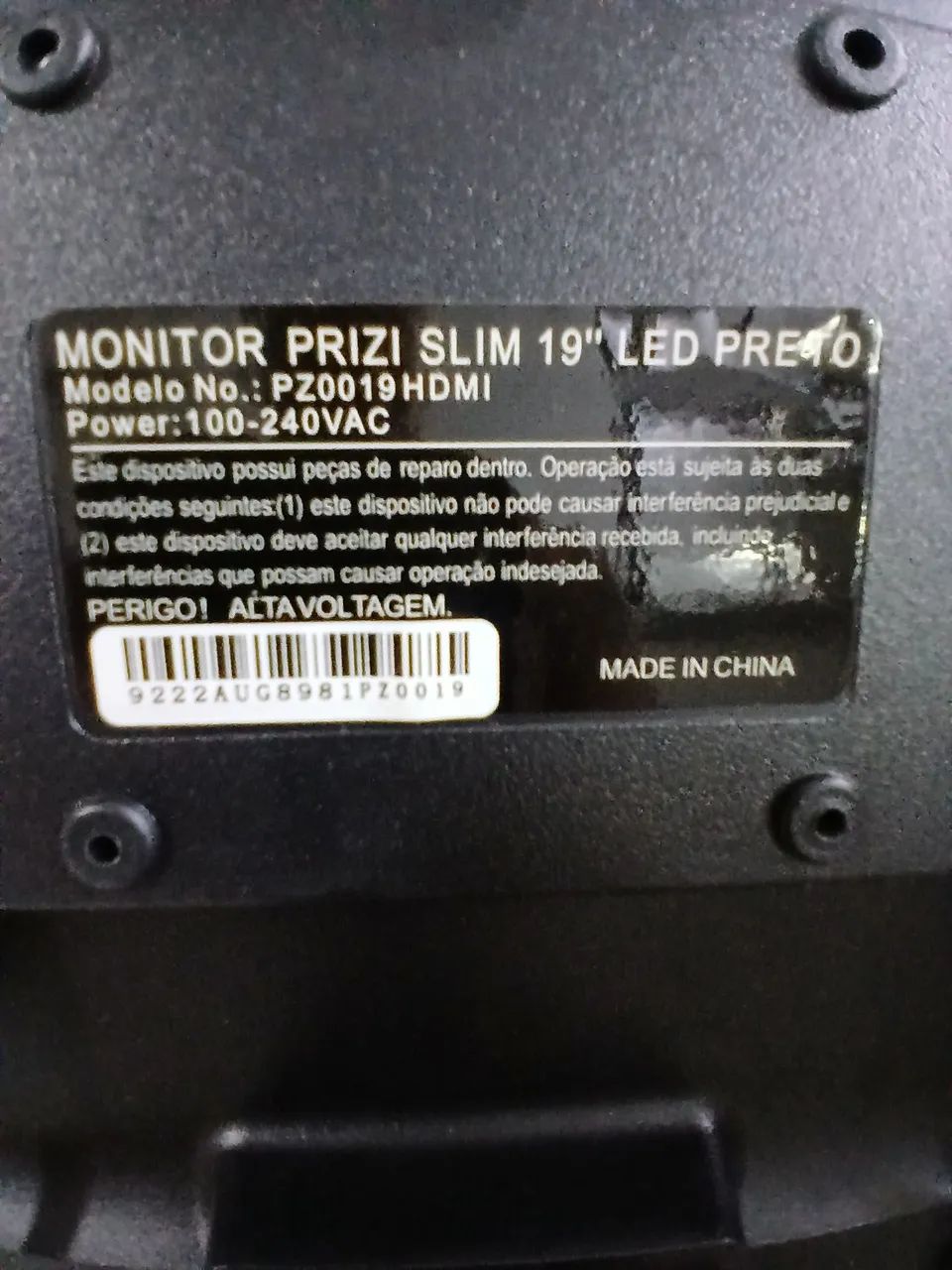 Monitor Prizi 19 polegadas com defeito  - Foto 3