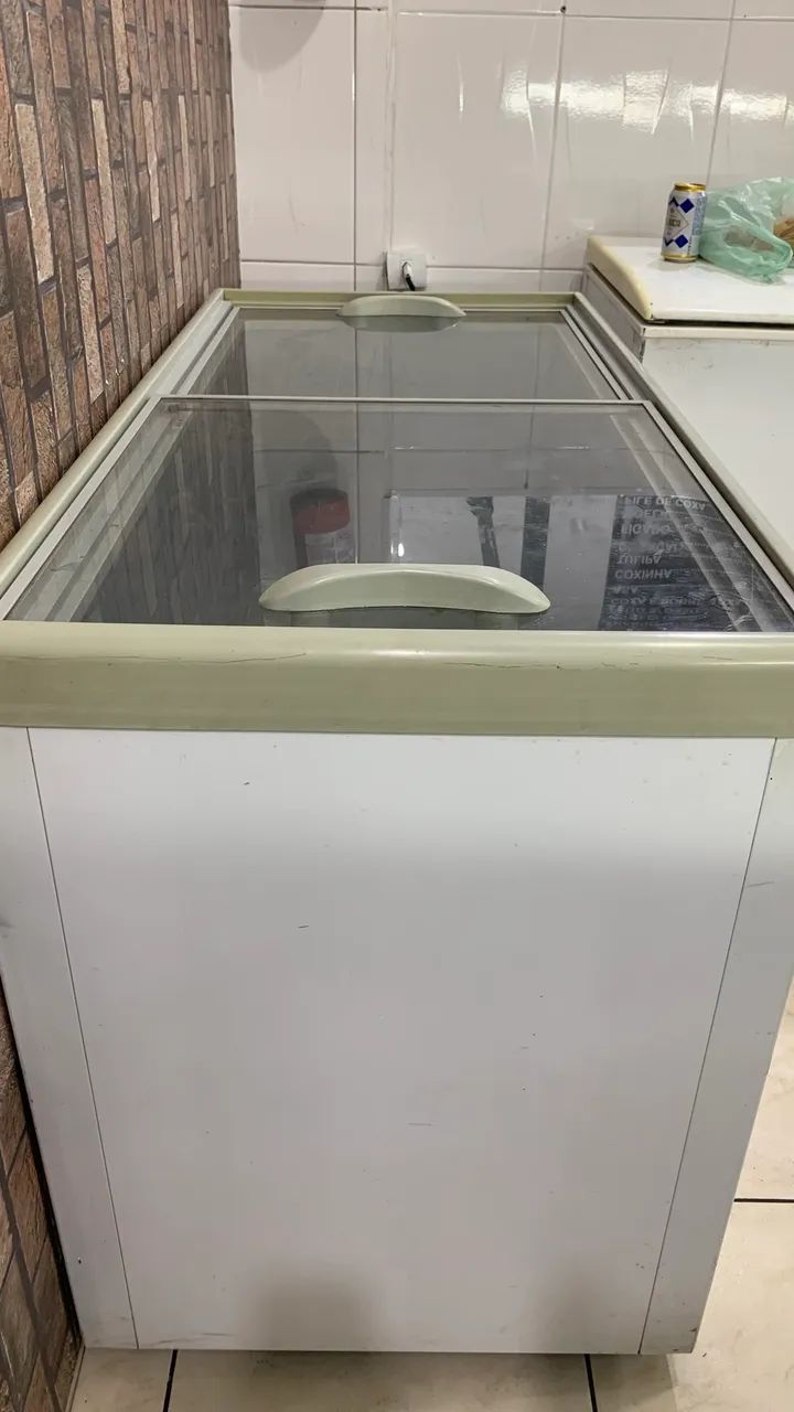 Freezer expositor tampo de vidro