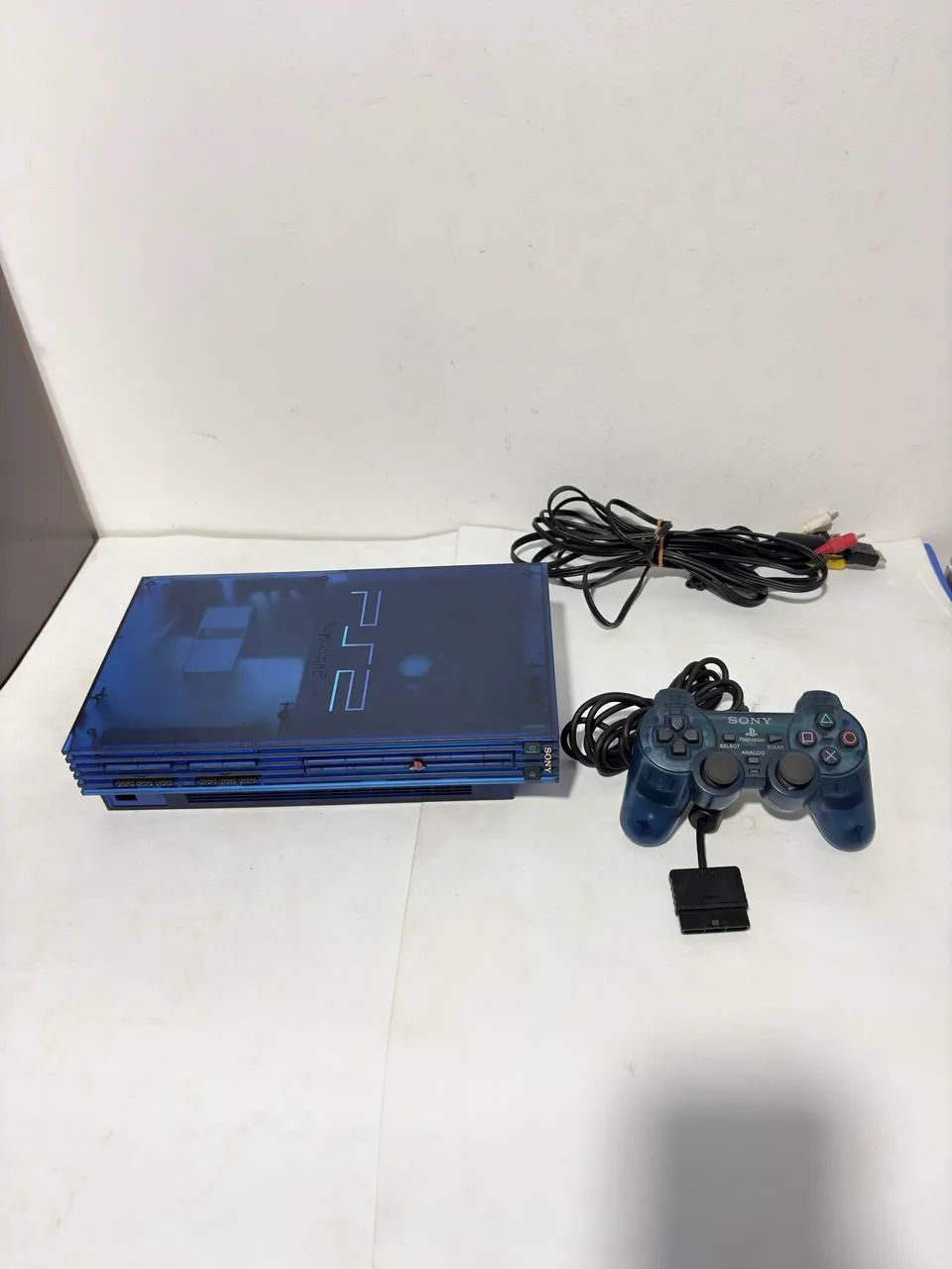 Console Playstation 2 fat ocean blue ps2